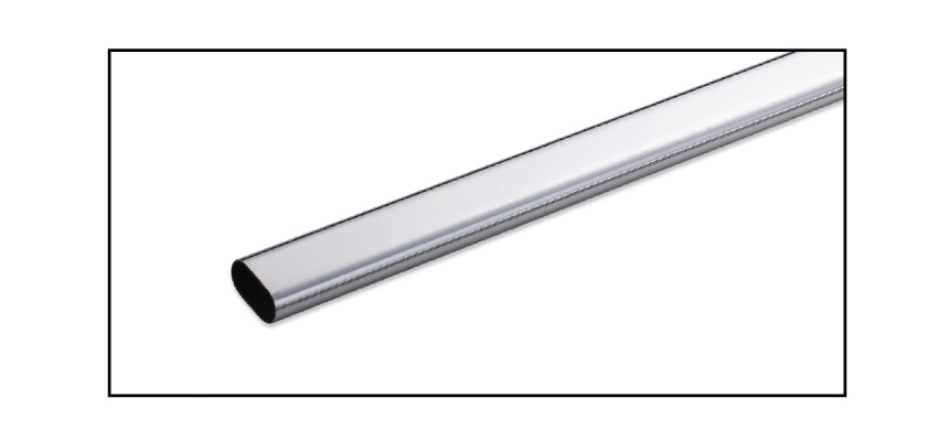 Chrome oval Tube/ steel oval tube,Standard 3 meter each pc